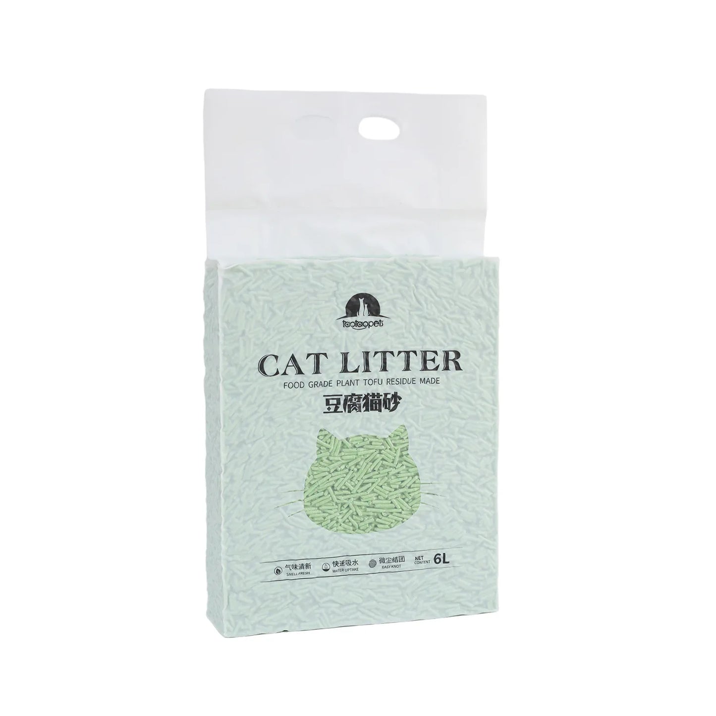 Natural tofu cat litter
