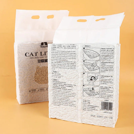 Natural tofu cat litter