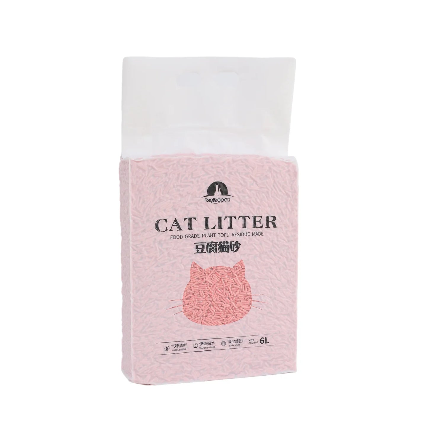 Natural tofu cat litter